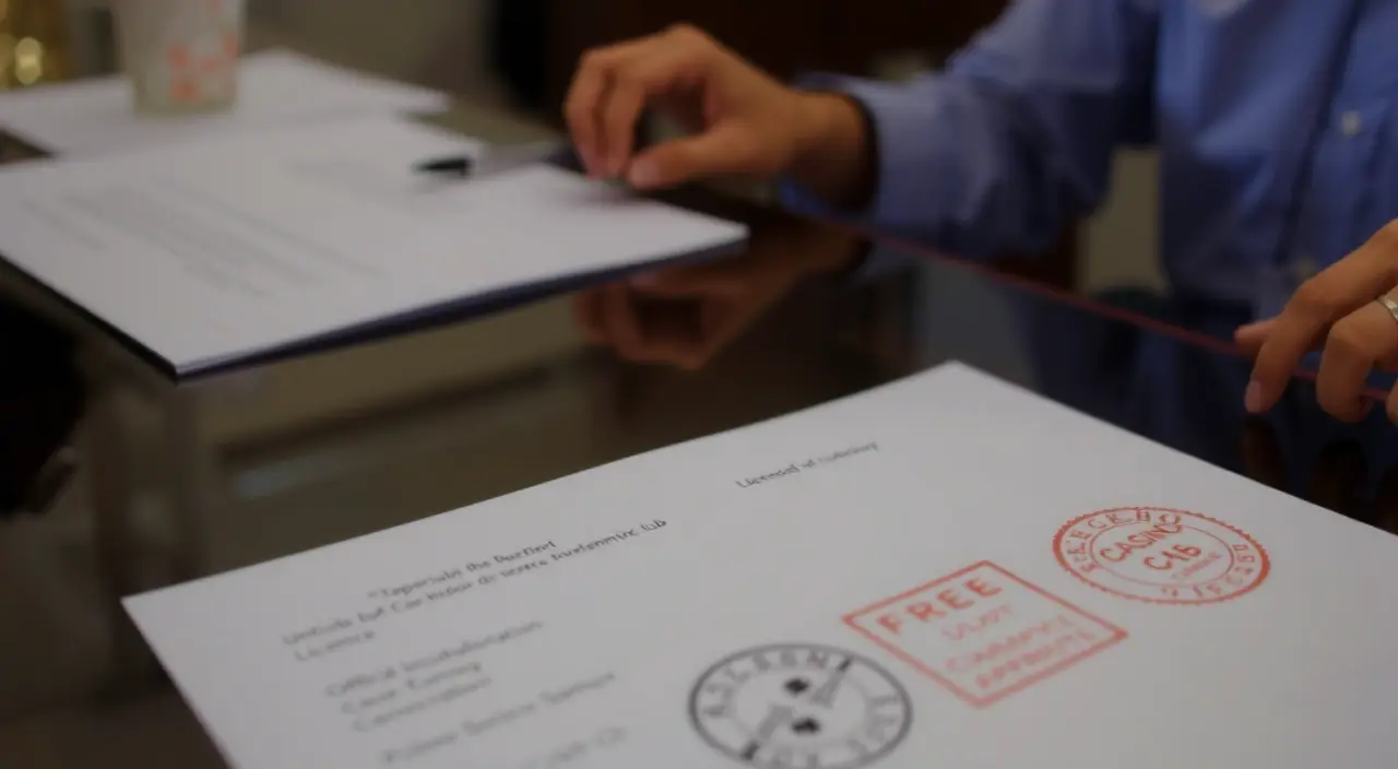 Four-step licensing process infographic with icons and arrows